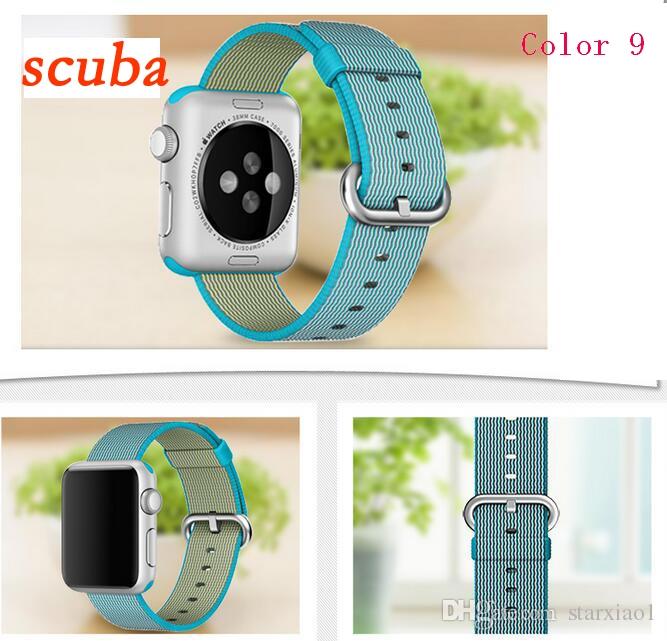 New Arrival Nylon Strap for Apple Watch Band series 4 3 Nylon Band With Built-in Adaptor for iWatch Nylon Band 40mm 44mm 42MM 38MM