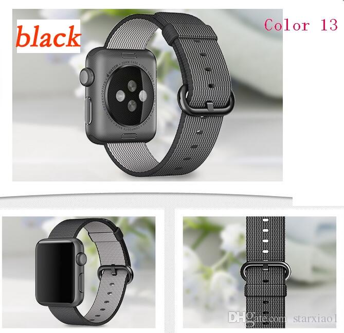 New Arrival Nylon Strap for Apple Watch Band series 4 3 Nylon Band With Built-in Adaptor for iWatch Nylon Band 40mm 44mm 42MM 38MM
