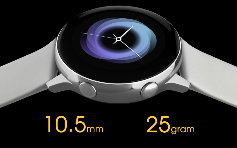 Samsung Galaxy Watch Active siÃªu má»ng vÃ  nháº¹