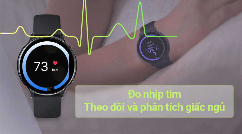 Đồng hồ thông minh Samsung Galaxy Watch Active 2 đo nhịp tim, theo dõi giấc ngủ