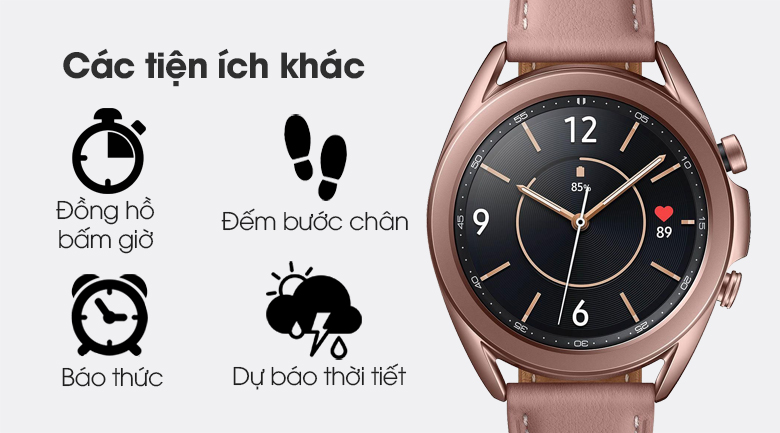 Đồng hồ Samsung Galaxy Watch 3 41mm còn rất nhiều tính năng khác